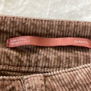 The Yaya Mid-Rise Corduroy Crop Flare Jeans by Pilcro